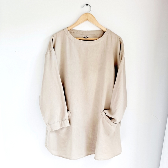 Urban Outfitters Dresses & Skirts - Urban Outfitters Taupe Linen Bag Tunic